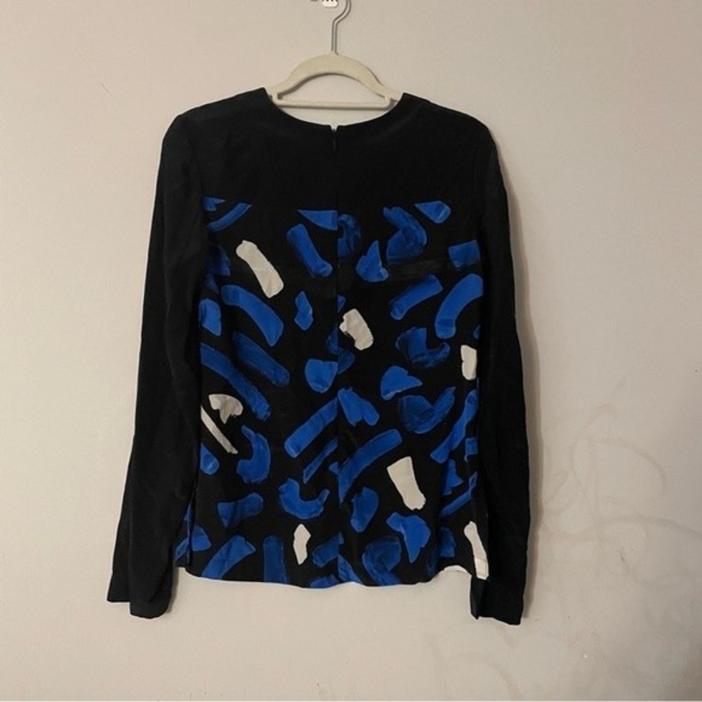 Grey Jason Wu Marine Multi Color Block Print Silk… - image 4